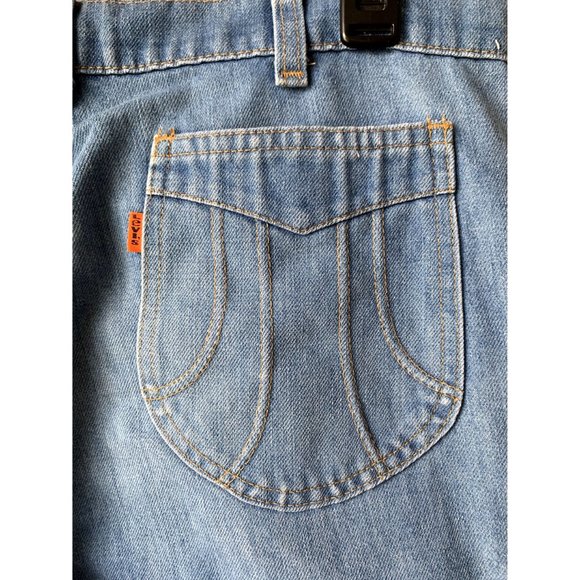 SOLD Vintage Orange Tab Levi's 70s Style Lightwash Denim Jeans - Picture 4 of 9